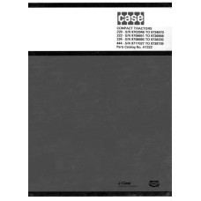 Case 220, 222, 224 and 444 Addendum Compact Tractors Parts Catalog A1322