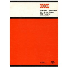 Case 80 Riding Lawnmower M91 Grass Bagger and M92 Thatcher Parts Catalog Case 80 Riding Lawnmower M91 Grass Bagger and M92 Thatcher Parts Catalog