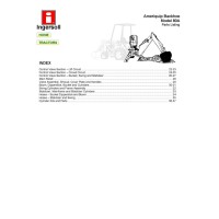 Case Ingersoll 80A Ameriquip Backhoe Parts List