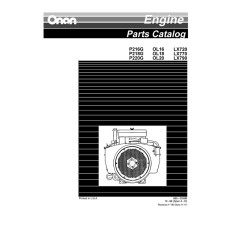 Onan P Series and Linamar LX Series Engines Parts Catalog
