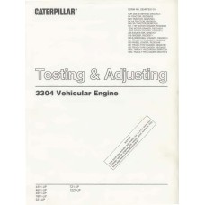 Caterpillar 3304 Vehicular Engine Testing and Adjusting Manual