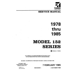 Cessna 152 Series Service Repair Manual 1978 thru 1985 Revised 1995