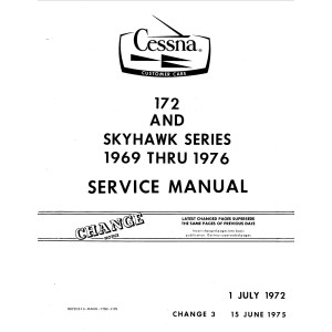 Cessna 172 and Skyhawk Series Service Repair Manual 1969 thru 1976