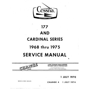 Cessna 177 and Cardinal Series Service Repair Manual 1968 thru 1975 Cessna 177 and Cardinal Series Service Repair Manual 1968 thru 1975