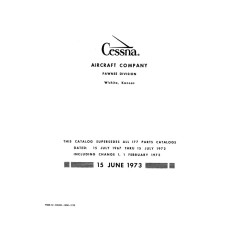 Cessna 177 Parts Catalog 1967 thru 1973