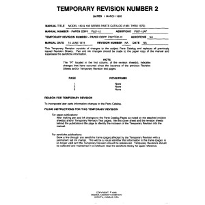 Cessna 180 and 185 Series Parts Catalog 1961 thru 1974 Cessna 180 and 185 Series Parts Catalog 1961 thru 1974