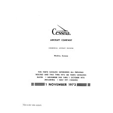 Cessna 182, 182E, F and G Parts Catalog 1961 - 1973
