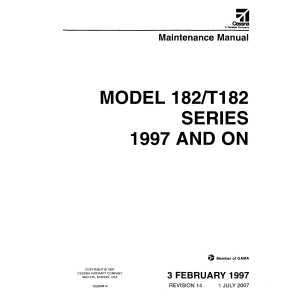 Cessna 182 and T182 Series Service and Maintenance Manual 1997 and On