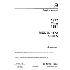 Cessna R172 Series Service Repair Manual 1977 thru 1981 Revised 1995