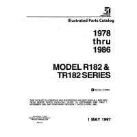 Cessna R182 and TR182 Series Parts Catalog 1978 Thru 1986 Rev. 1997
