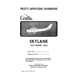 Cessna 182Q Skylane Pilot's Operating Handbook 1977