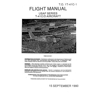 Cessna T-41C/D Aircraft T.O. 1T-41C-1 Flight Manual 1990 - 1991