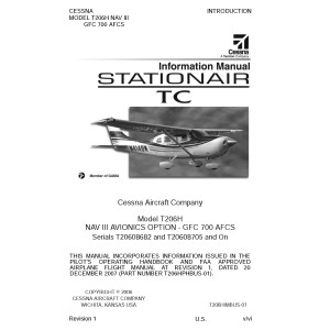 Cessna T206H Nav III GFC 700 AFCS Pilot's Operating Handbook 2006 - 2007
