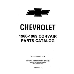 Chevrolet Corvair Parts Manual 1960 - 1969