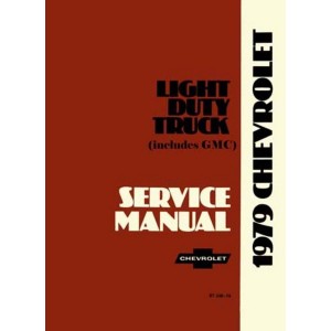 Chevrolet Light Truck Series 30-35 Chassis Shop Service Repair Manual 1979