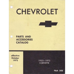 Corvette Parts and Accessories Manual 1953 - 1973