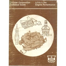 Chrysler Emission Control Systems & Carburetors 3.7 and 5.2 Liter Engines Service Manual 1980 - 1982 Chrysler Emission Control Systems & Carburetors 3.7 and 5.2 Liter Engines Service Manual 1980 - 1982