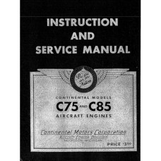 Continental C75 C85 Stromberg Bendix NA-S3A1 Aircraft Carburetor Service Manual