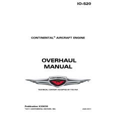 Continental IO-520 Aircraft Engine Overhaul Manual 2011
