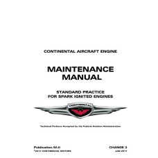 Continental Standard Practice for Spark Ignited Engines Maintenance Manual 2017 Continental Standard Practice for Spark Ignited Engines Maintenance Manual 2017