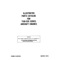 Continental TSIO-520 Series Aircraft Engines Parts Manual 1979
