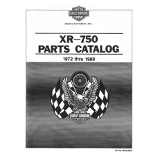 Harley Davidson XR-750 Parts Manual 1972 thru 1989