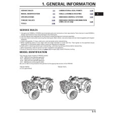 Honda TRX350 ATV Service and Parts Manual 2000 - 2003