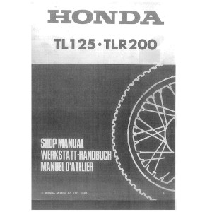 Honda TL125, TLR200 Motorcycle Shop Service Repair Manual
