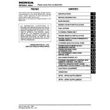 Honda BF35A, BF45A Outboard Shop Service Repair Manual Honda BF35A, BF45A Outboard Shop Service Repair Manual