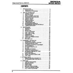 Honda BF50, BF5A Outboard Shop Service Repair Manual