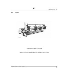 John Deere 218 Draper Platporm Parts Manual