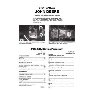 John Deere 655, 755, 756, 855, 856 and 955 Shop Service Manual John Deere 655, 755, 756, 855, 856 and 955 Shop Service Manual