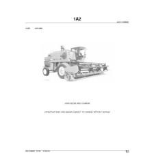 John Deere 6622 Combine Parts Manual