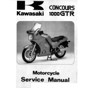 Kawasaki Concours 1000GTR Motorcycle Service Workshop Manual 1986 - 2000