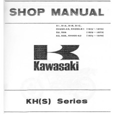 Kawasaki KH250-A5, KH250-B1, S Series Motorcycle Shop Service Manual 1972 - 1976
