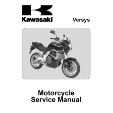 Kawasaki KLE650A7F, KLE650-B7 Versys Motorcycle Service Workshop Manual 2006 2007
