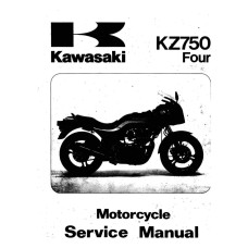 Kawasaki KZ750 Four A2-L4-E1-H1 KZ750 A1 Motorcycle Service Workshop Manual 1980 - 1988
