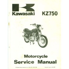 Kawasaki KZ750 Twin Motorcycle Service Repair Workshop Manual 1975 - 1983