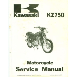 Kawasaki KZ750 Twin Motorcycle Service Repair Workshop Manual 1975 - 1983