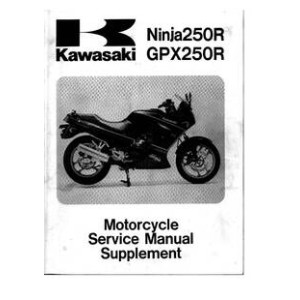 Kawasaki Ninja 250R and GPX250R Motorcycles Service Workshop Manual 1987