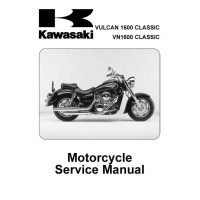 Kawasaki Vulcan 1600, VN1600 Classic Motorcycle Service Workshop Manual 2003