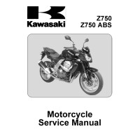 Kawasaki Z750, Z750 ABS Motorcycle Service Repair Workshop Manual 2007