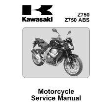 Kawasaki Z750, Z750 ABS Motorcycle Service Repair Workshop Manual 2007