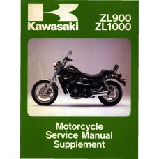 Kawasaki ZL900 A1-A2, ZL1000 A1, Eliminator Motorcycle Service Manual Supplement 1985 - 1987