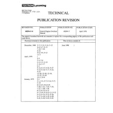 Lycoming Geared & Geared Supercharged Aircraft Engines 60294-5-6 Overhaul Manual 1970