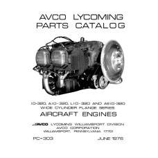 Lycoming IO-320, AIO-320, LIO-320 and AEIO-320 WCF Series PC-303 Parts Catalog 1976