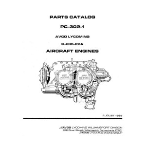 Lycoming O-235-P2A Aircraft Engines PC-302-1 Parts Catalog 1985