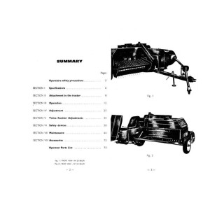 Massey Ferguson MF15 and MF20 Balers Operation and Maintenance Manual