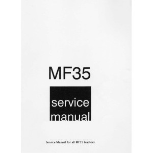 Massey Ferguson MF35 Tractors Service Repair Workshop Manual