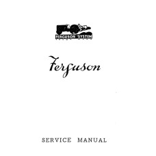 Massey Ferguson TE20 Series Tractors Service Repair Manual Massey Ferguson TE20 Series Tractors Service Repair Manual